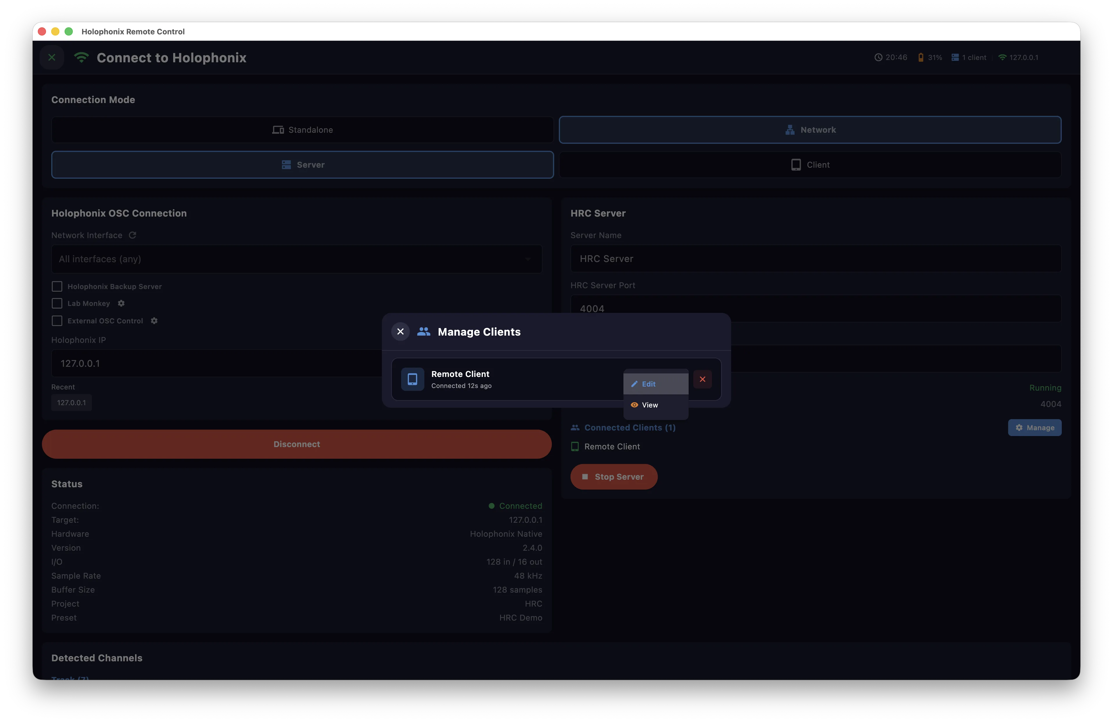 Managing client permissions
