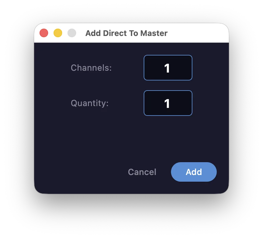 Adding a channel