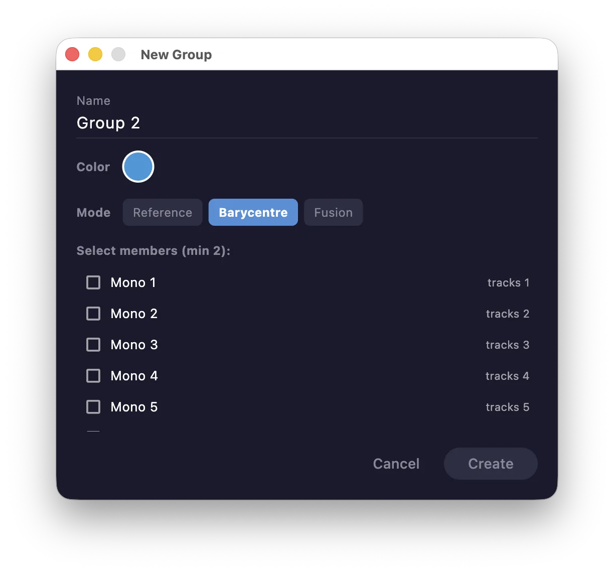 Adding a group
