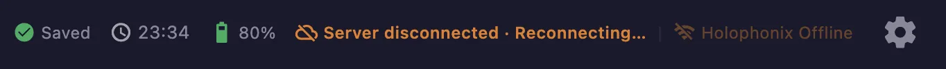 Client, server disconnected